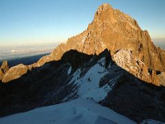05A Point John, Point Melhuish, Mount Kenya, Lewis Glacier Just After Sunrise From Point Lenana On The Mount Kenya Trek October 2000